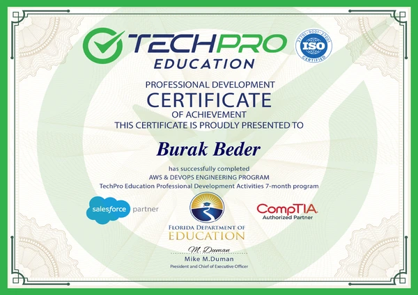 Buraks AWS- und DevOps-Zertifikat