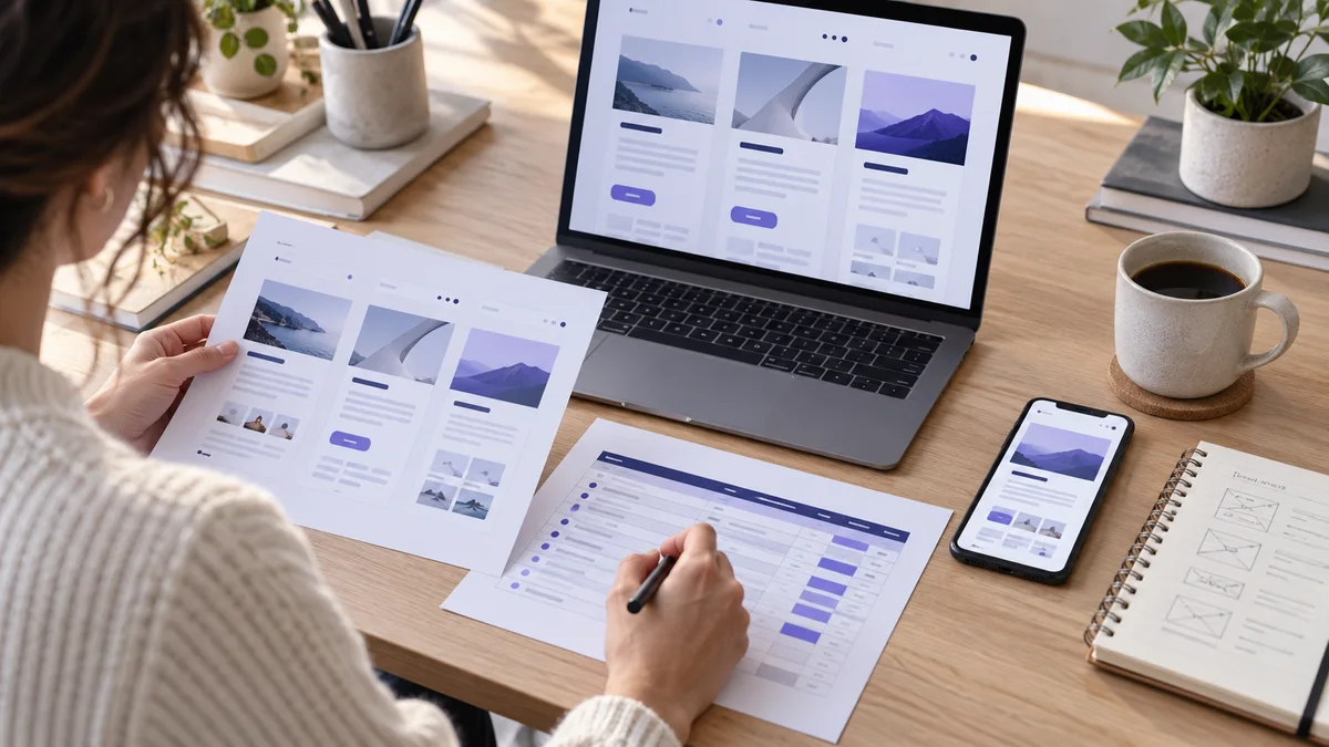 KI-Illustration: Website-Angebote vergleichen: Was steckt im Preis?