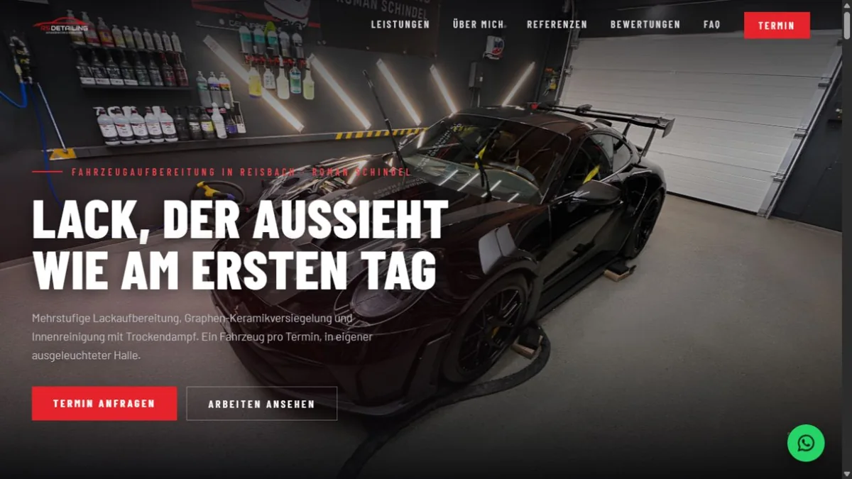 Startseite von RS Car Detailing